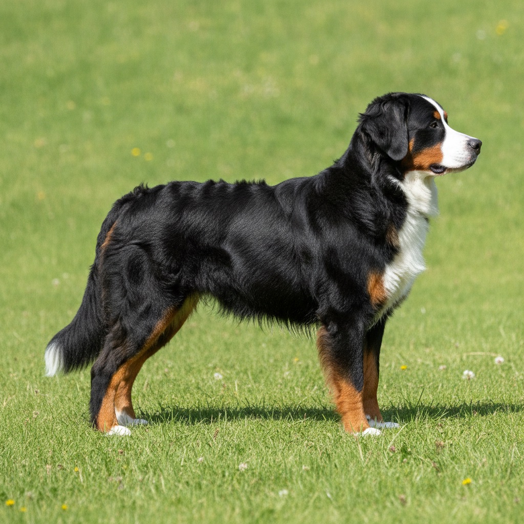 Bernese Mountain Dog — build and size