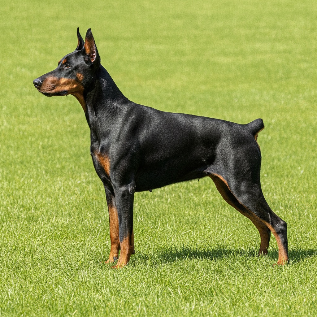 Doberman Pinscher — build and size