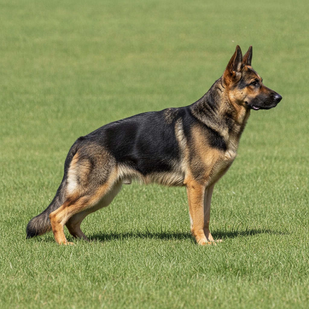 German Shepherd — build and size