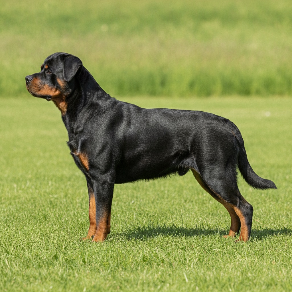 Rottweiler — build and size