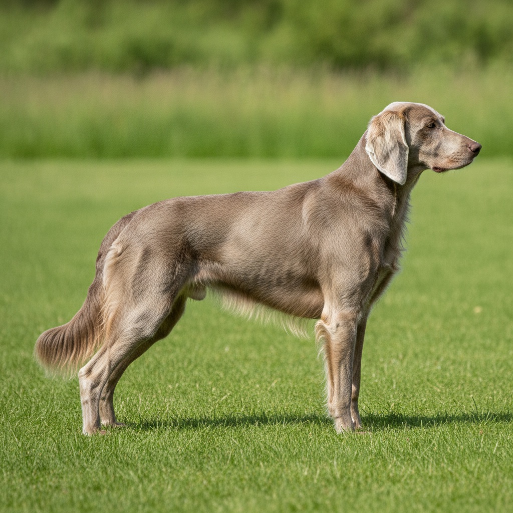 Weimaraner — build and size