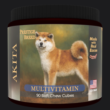 Prestige Breed Akita Multivitamin, 90 count jar
