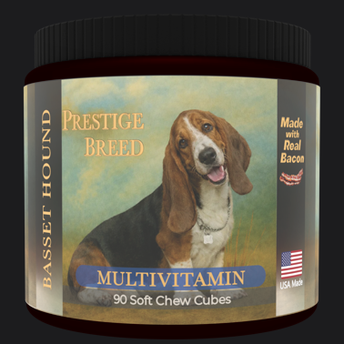 Prestige Breed Basset Hound Multivitamin, 90 count jar