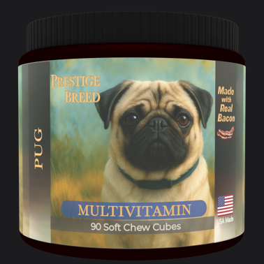 Prestige Breed Pug Multivitamin, 90 count jar